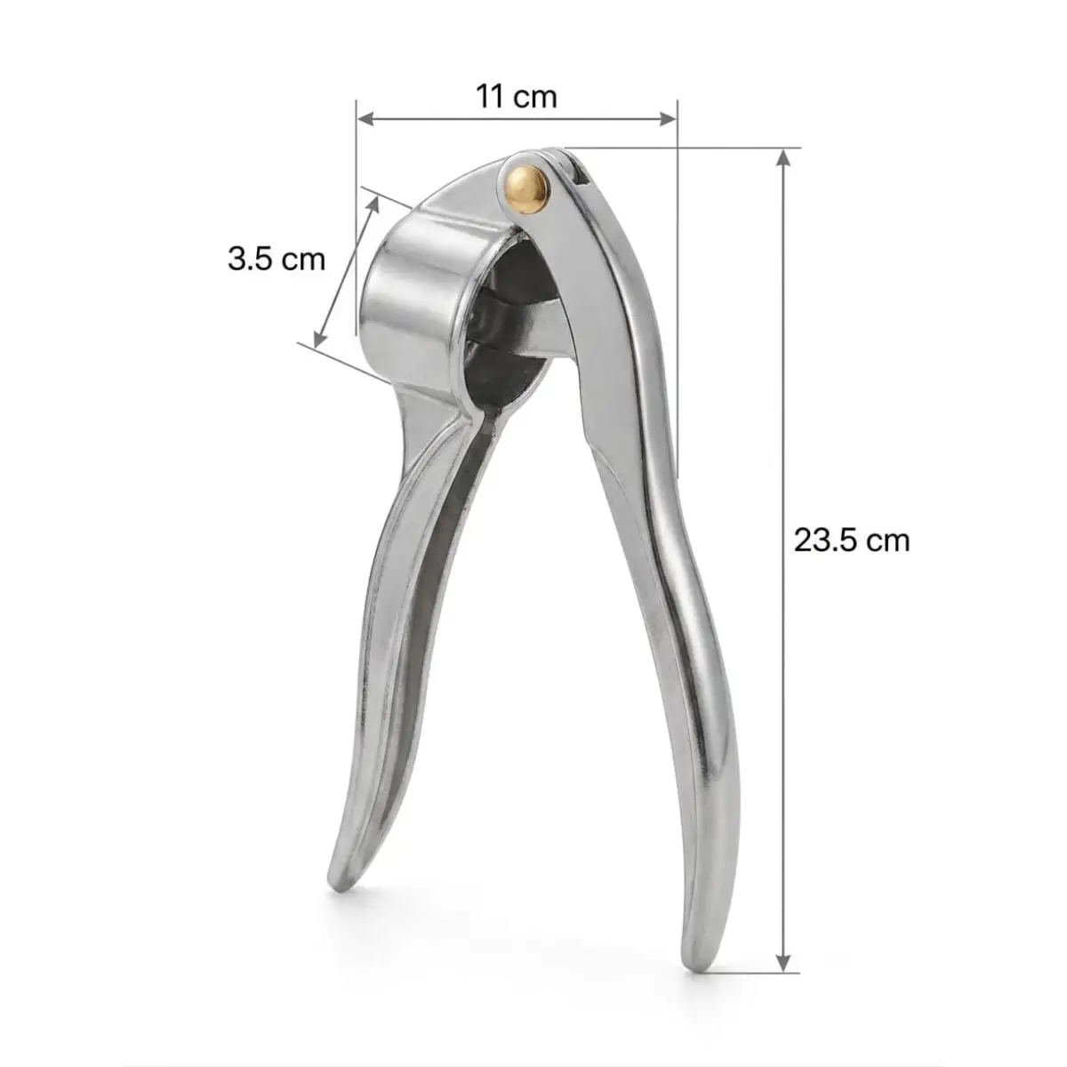 Ojas Stainless Steel Garlic Crusher - Image 2