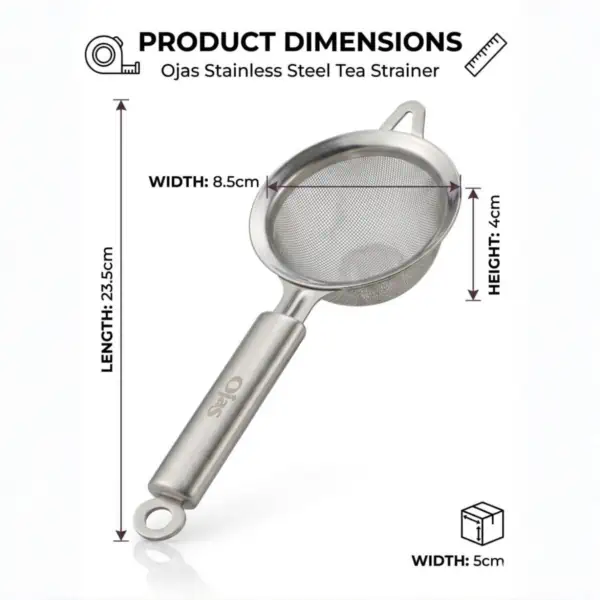 Ojas Stainless Steel Tea Strainer
